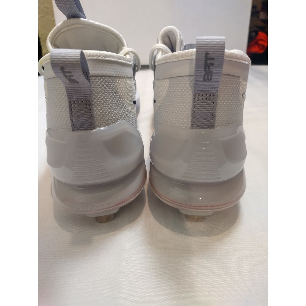 Nike Zoom Trout 8 Elite Metal Baseball Cleats White Grey FB2906-100 Mens 7.5 - Picture 8 of 10